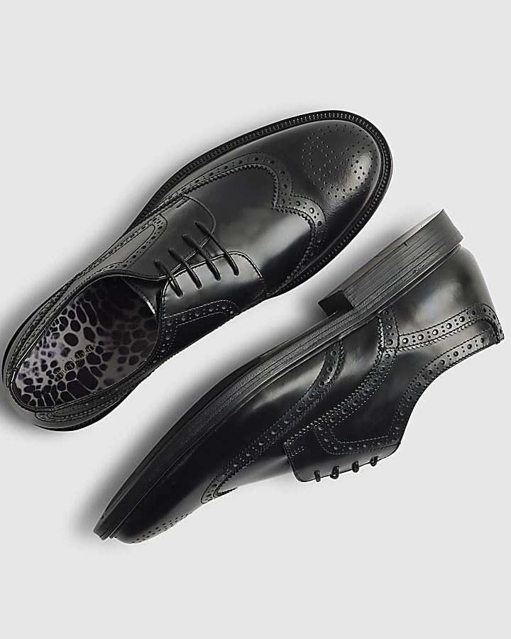 Black Leather Brogues