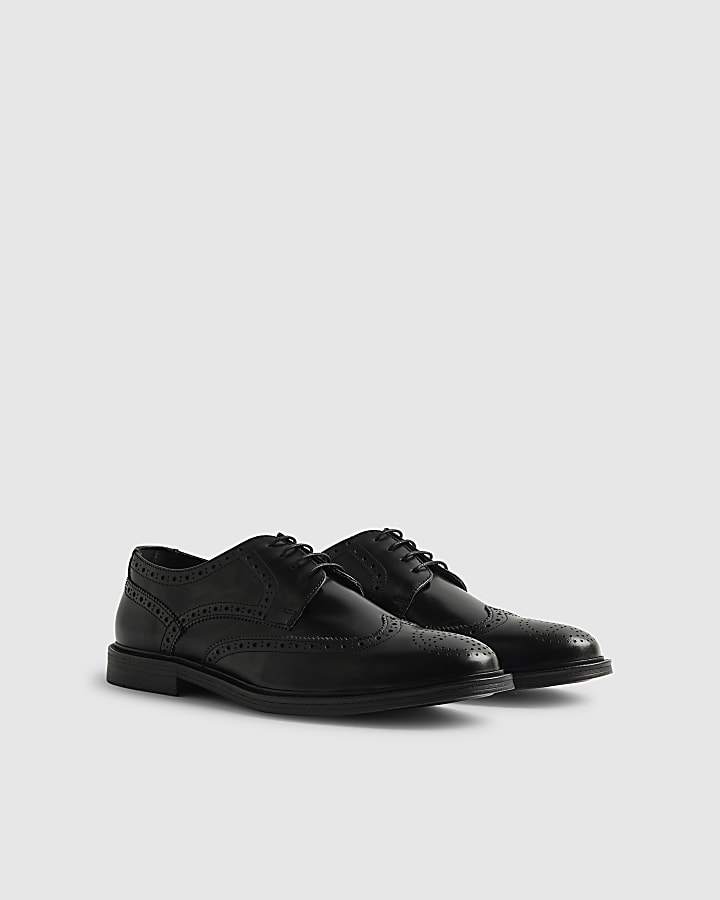 Black Leather Brogues