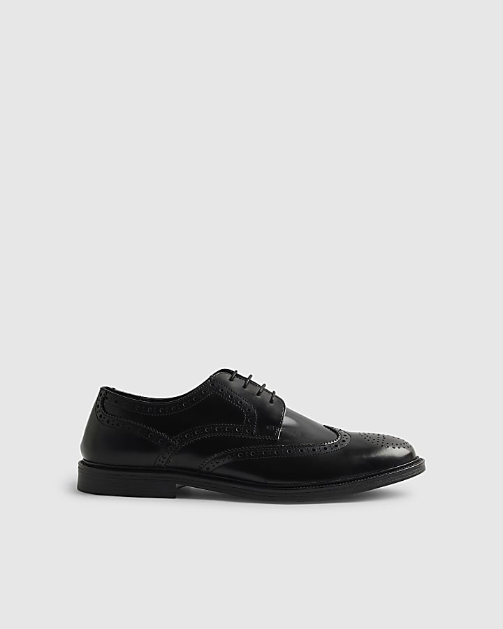 Black Leather Brogues