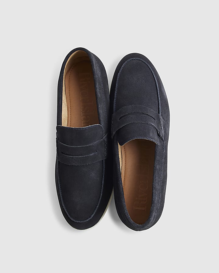Navy Loafers