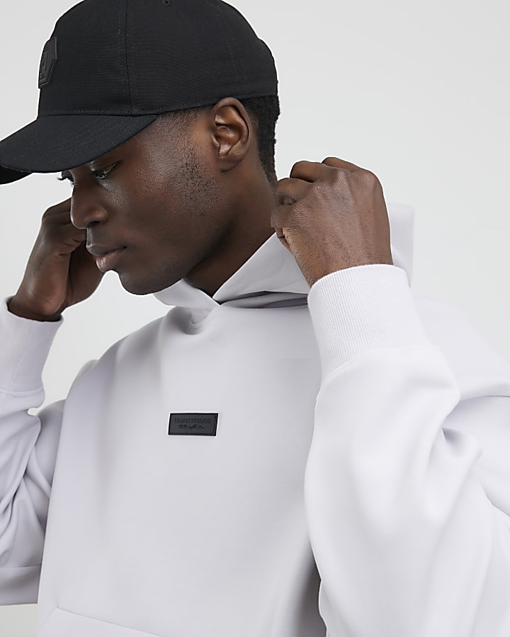 Grey Oversized Fit Luminis Hoodie