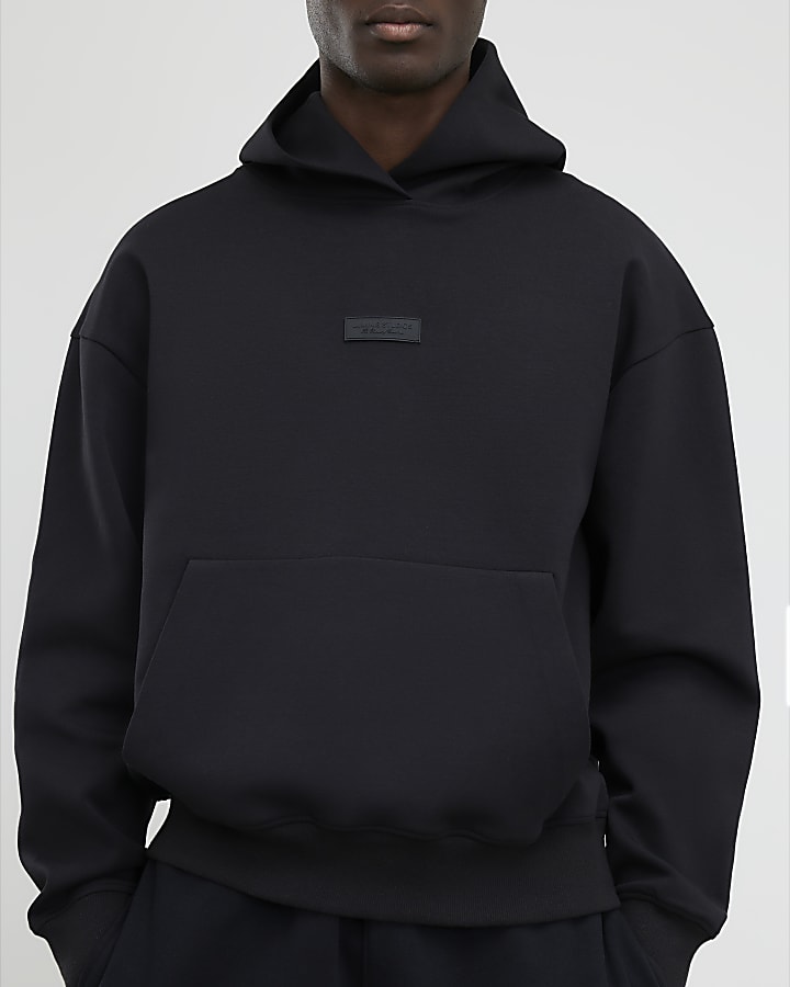 Black Oversized Fit Luminis Hoodie