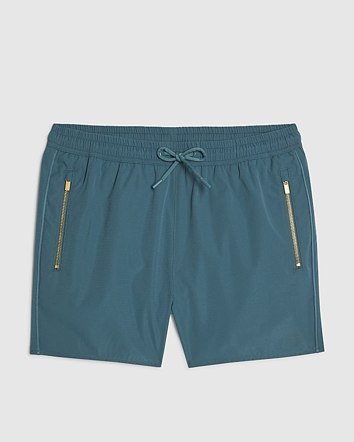 Green Zip Swim Short