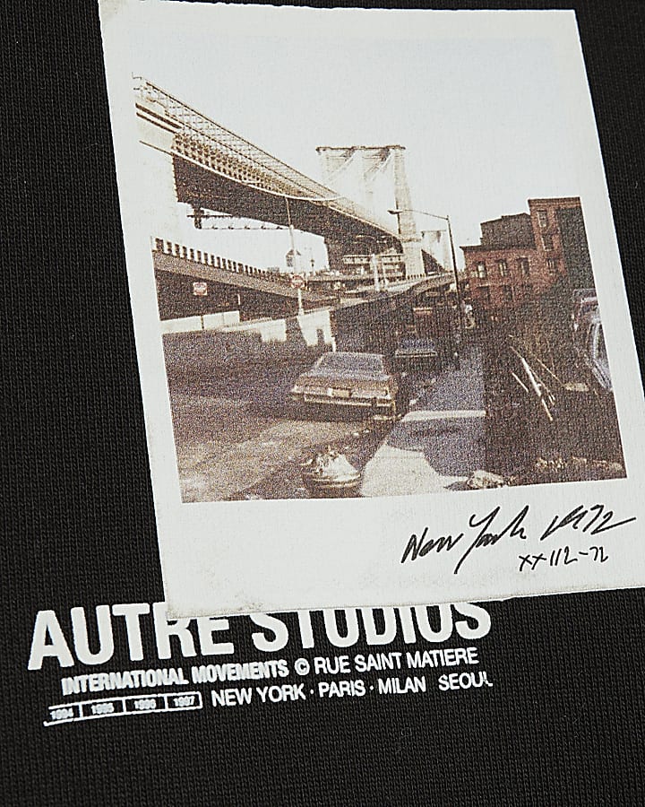 Black Oversized Fit Autre Studios Hoodie