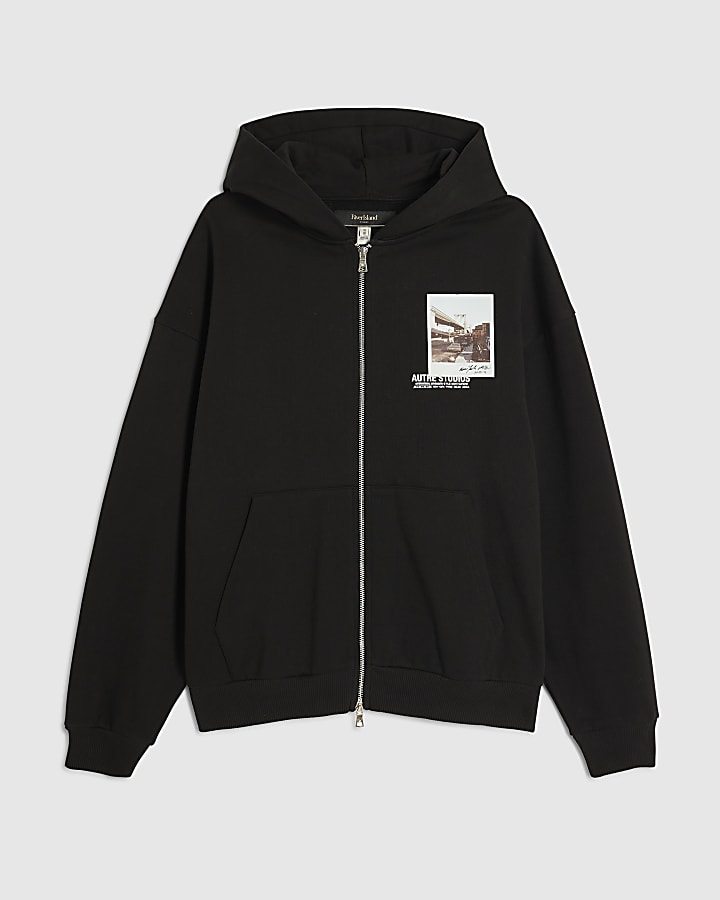 Black Oversized Fit Autre Studios Hoodie