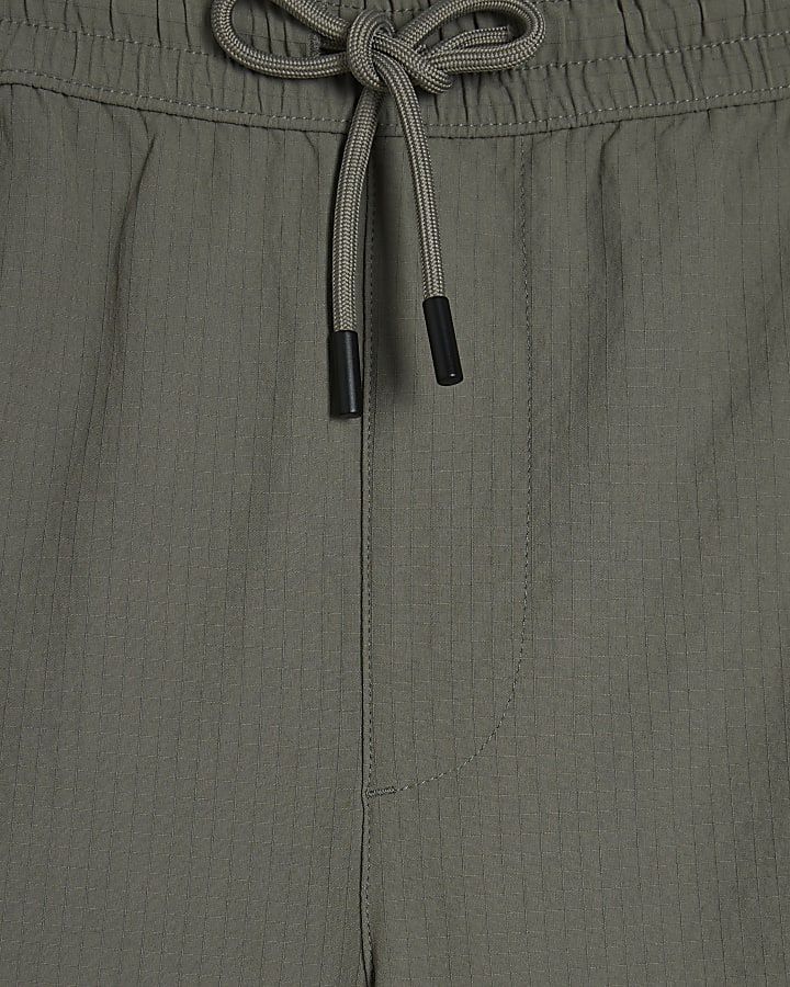 Green Skinny Fit Pull On Shorts