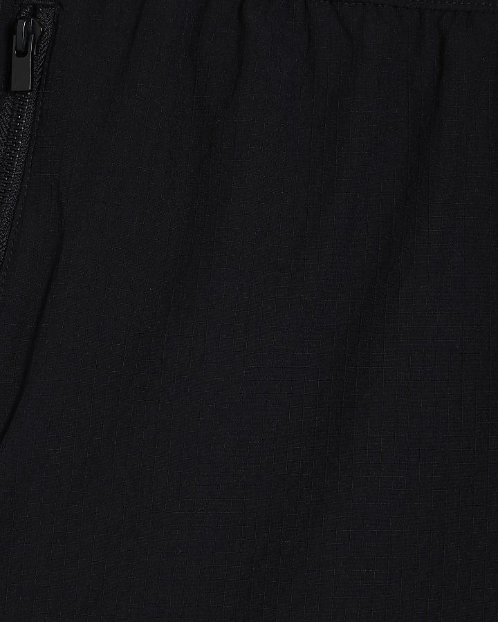 Black Skinny Fit Pull On Shorts