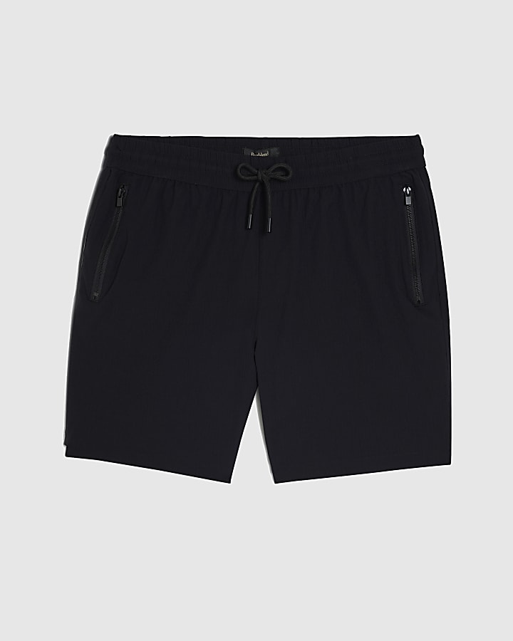 Black Skinny Fit Pull On Shorts