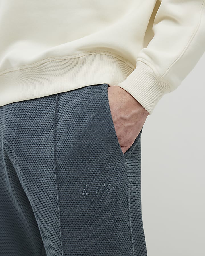 Grey Slim Fit Bubble Joggers