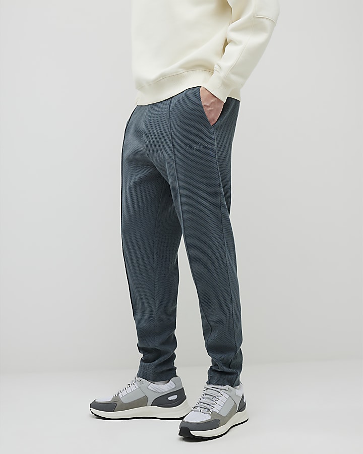 Grey Slim Fit Bubble Joggers