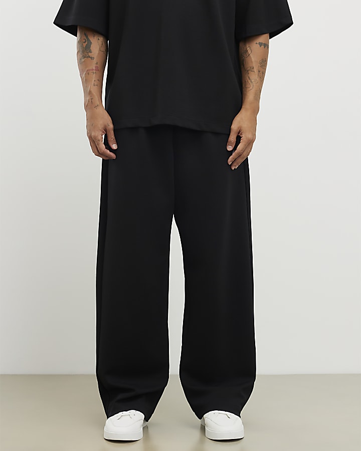 Black Wide Leg Joggers