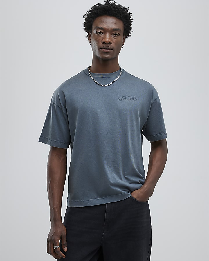 Black Oversized Fit Free Spirit T-Shirt