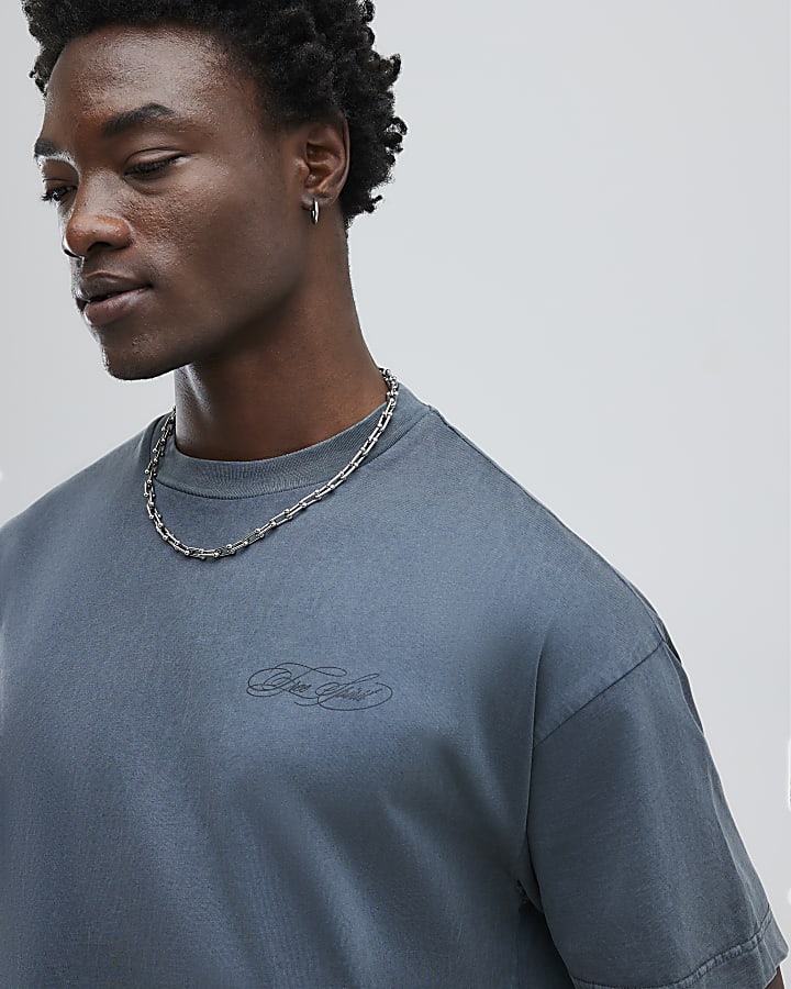 Black Oversized Fit Free Spirit T-Shirt