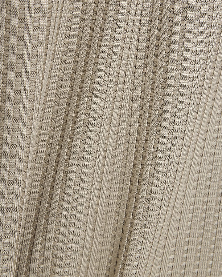 Stone Slim Fit Zip Polo Shirt