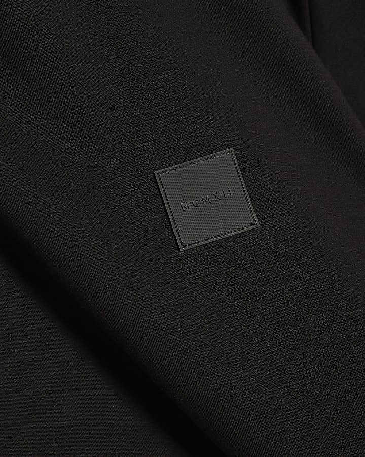 Black Slim Fit MCMXII Badge T-Shirt