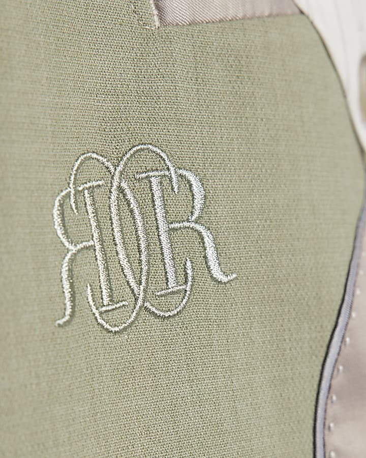 Green Skinny Fit Stretch Suit Jacket