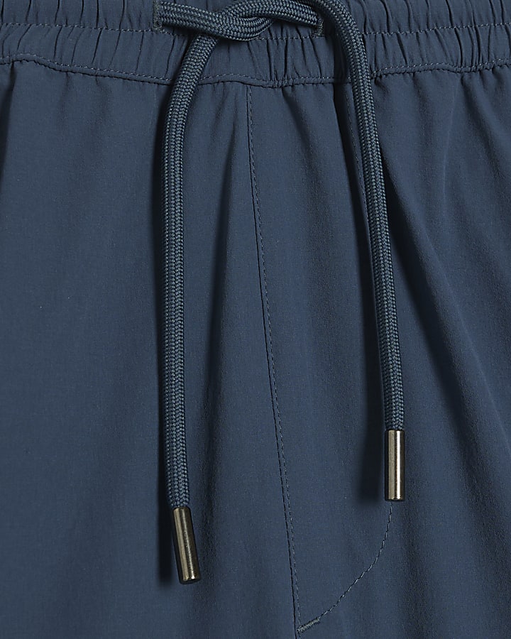 Blue Skinny Fit Cargo Shorts