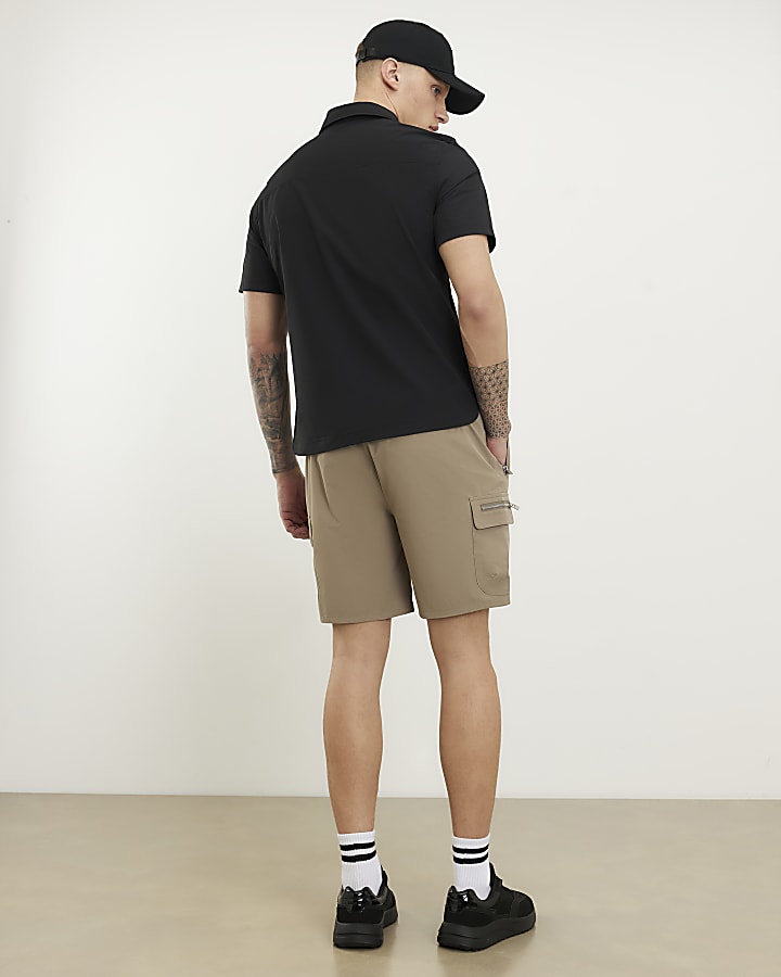 Stone Skinny Fit Cargo Shorts