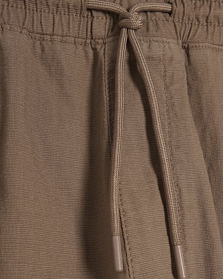 Brown Slim Fit Joggers