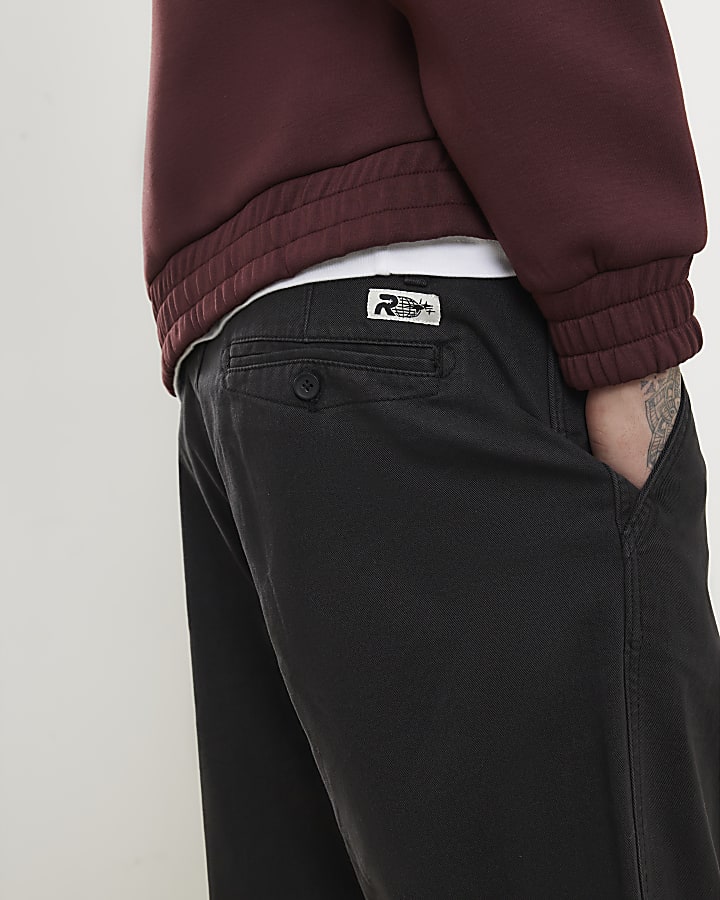 Black Relaxed Fit Trousers