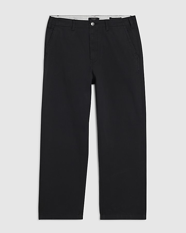 Black Relaxed Fit Trousers
