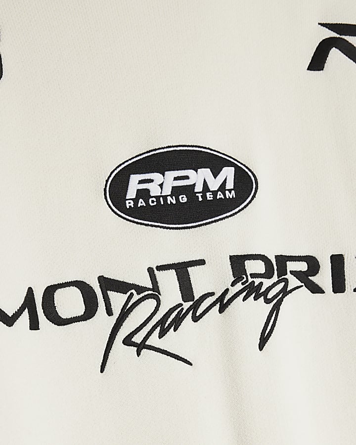 Cream Regular Fit Montprix Knitted Sweatshirt