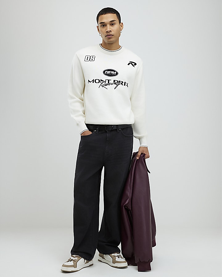 Cream Regular Fit Montprix Sweatshirt