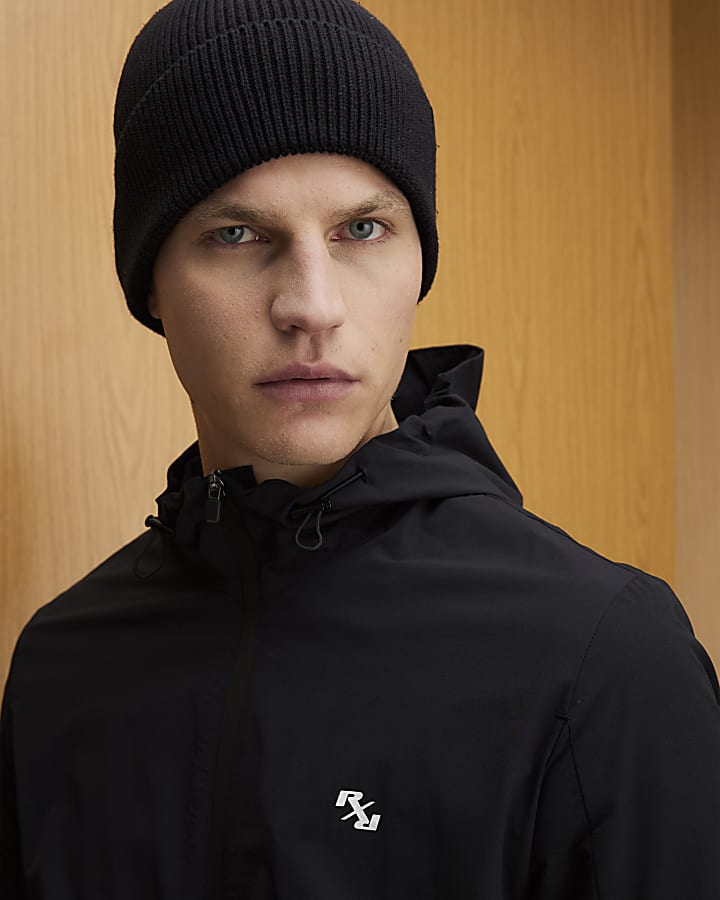 Black Athleisure RXR Hooded Jacket