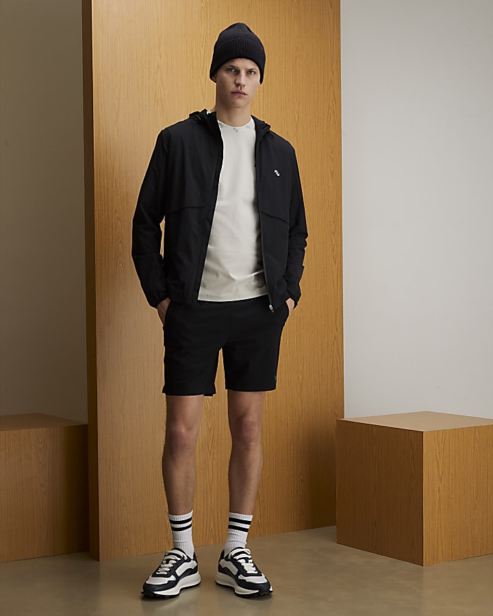 Black Athleisure RXR Hooded Jacket