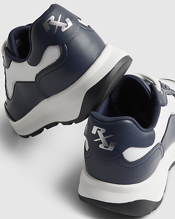 Navy Colour Block Trainers