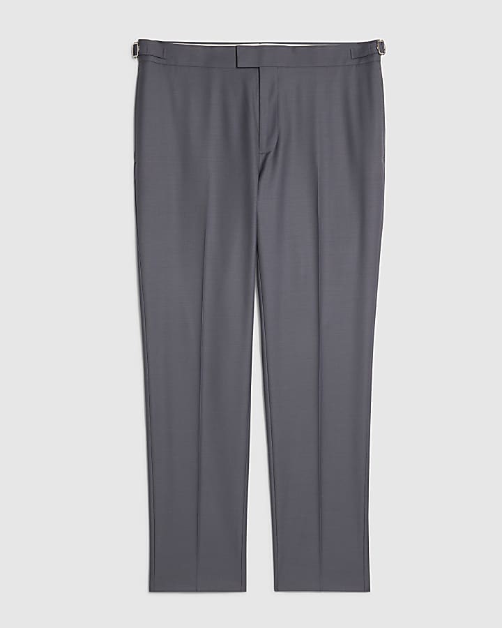 Blue Slim Fit Suit Trousers