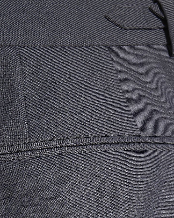 Blue Slim Fit Suit Trousers