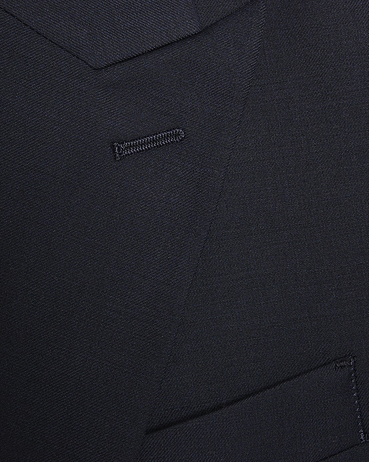 Navy Single Breasted Suit Jacket