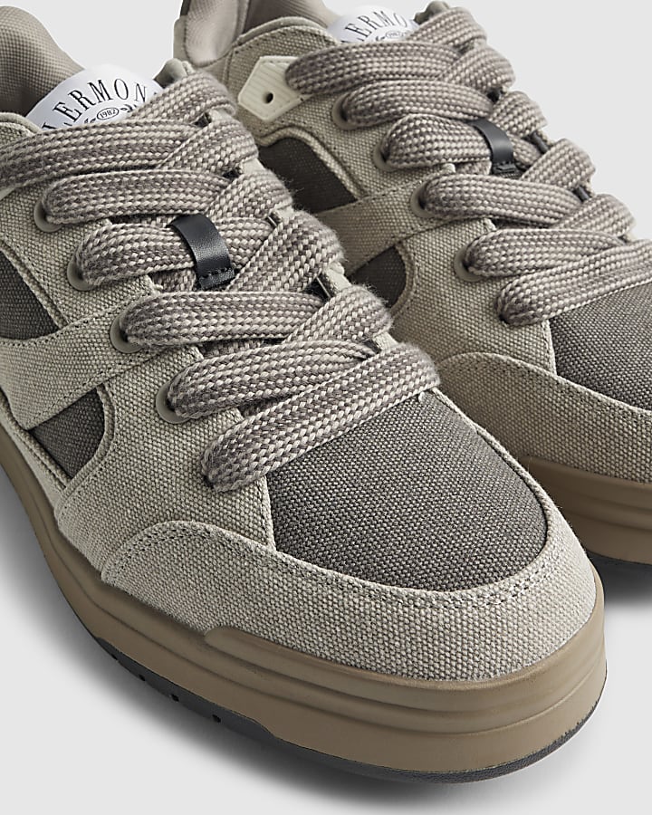 Grey Canvas Skater Trainer