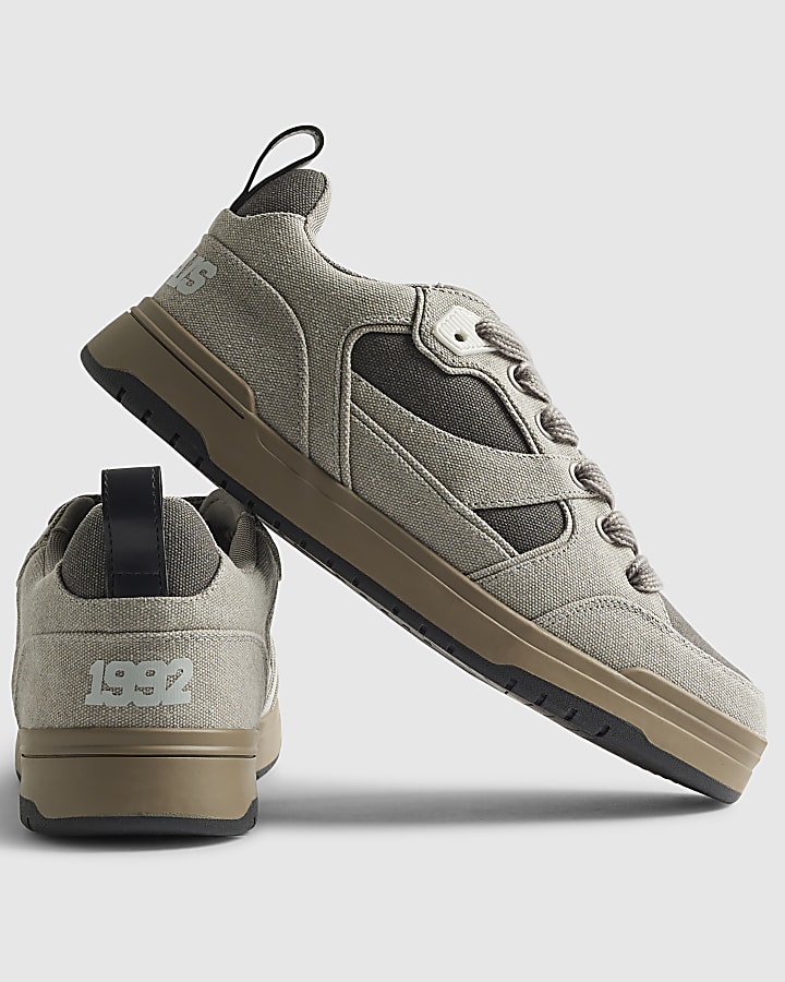 Grey Canvas Skater Trainer
