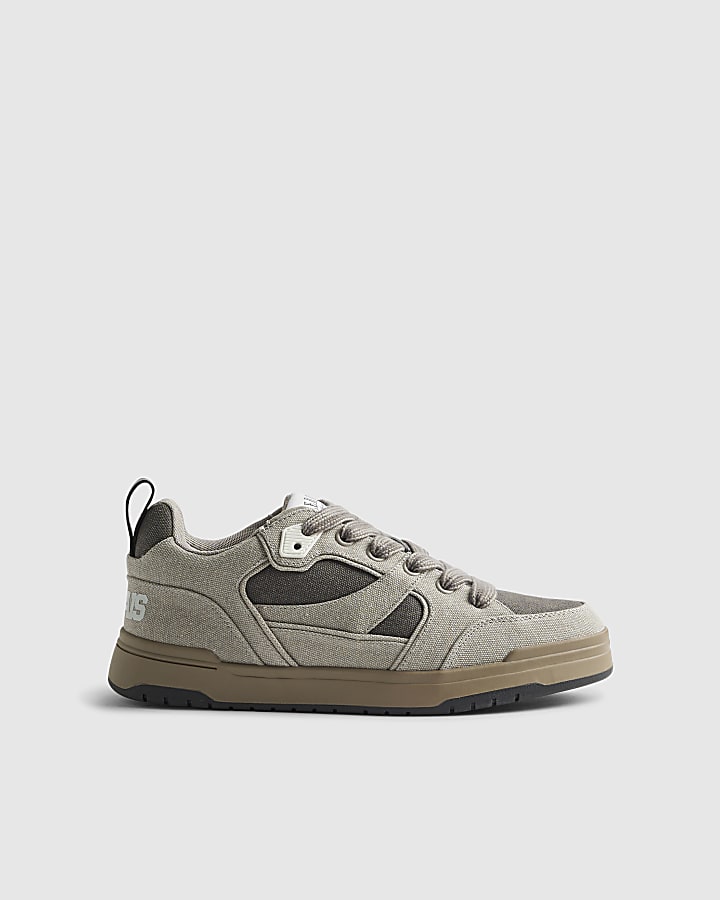 Grey Canvas Skater Trainer