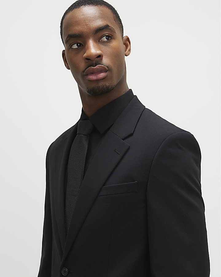 Black Slim Fit Suit Jacket
