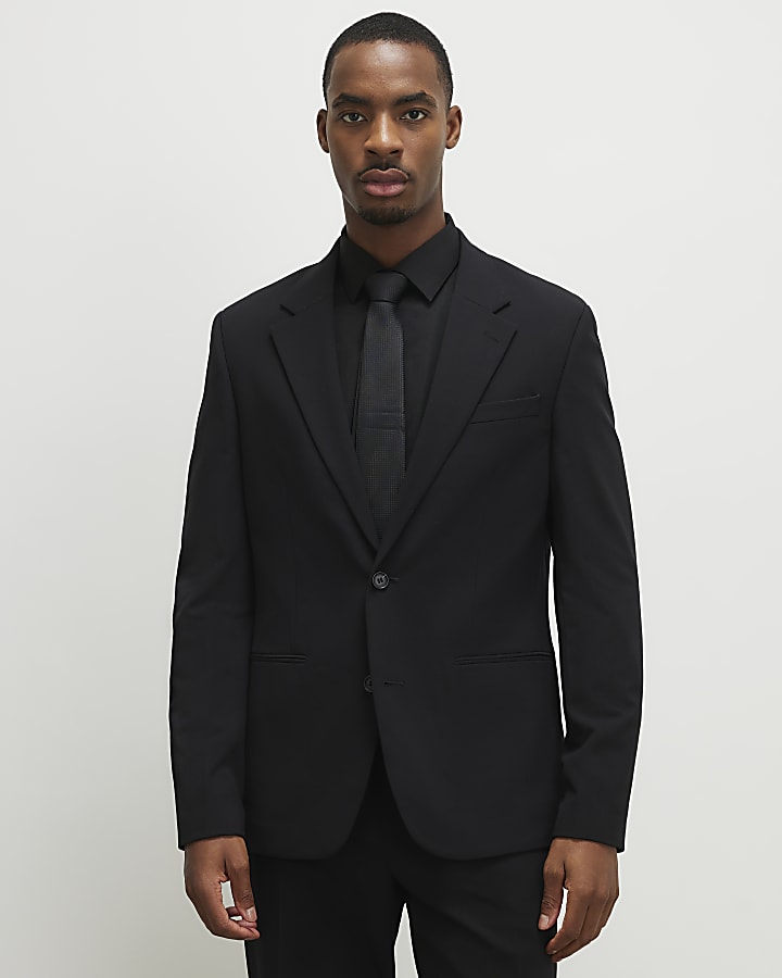 Black Slim Fit Suit Jacket