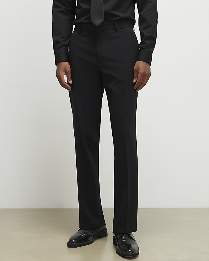 Black Slim Fit Suit Trousers