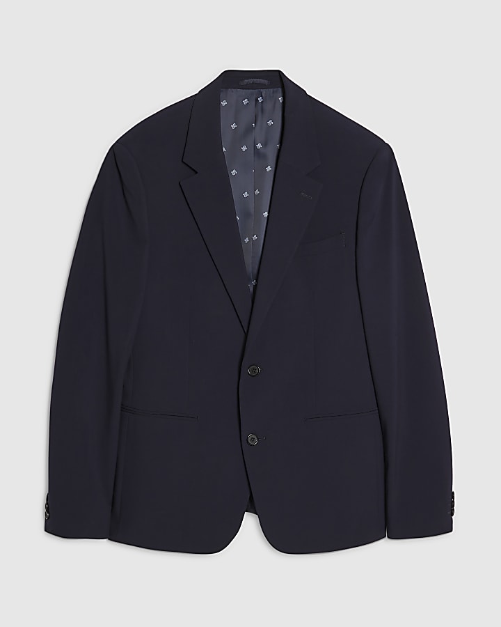 Navy Slim Fit Suit Jacket