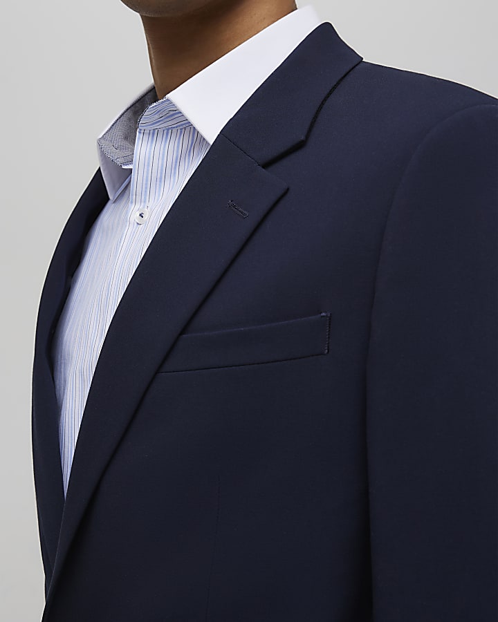 Navy Slim Fit Suit Jacket