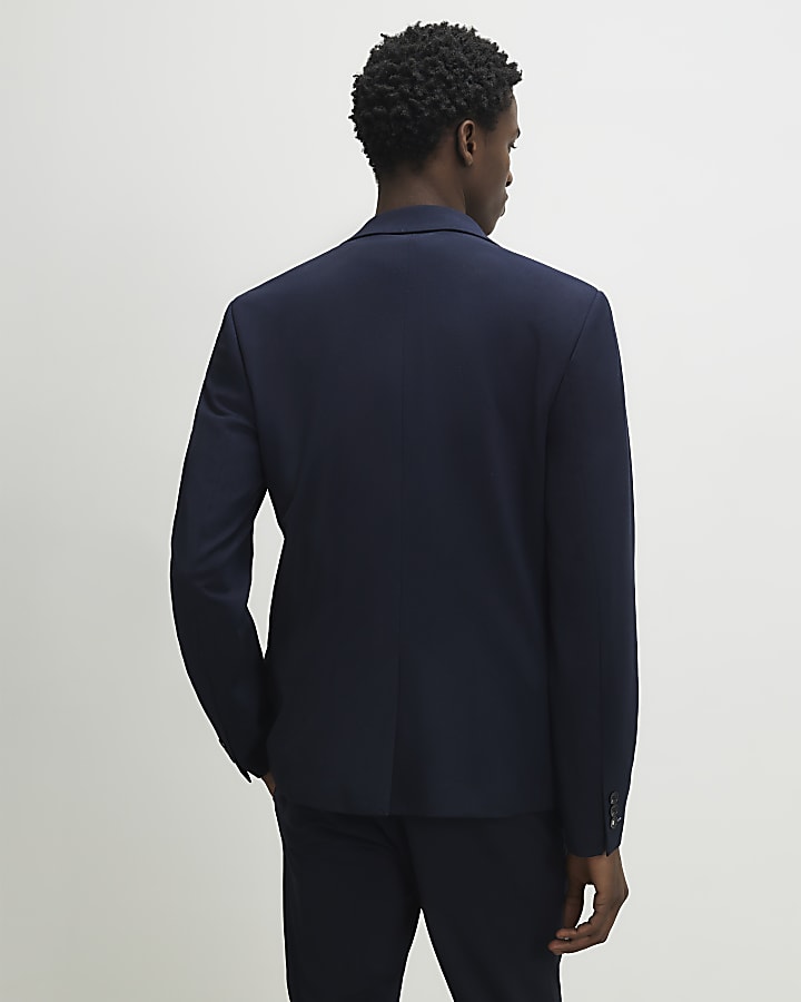 Navy Skinny Fit Suit Jacket