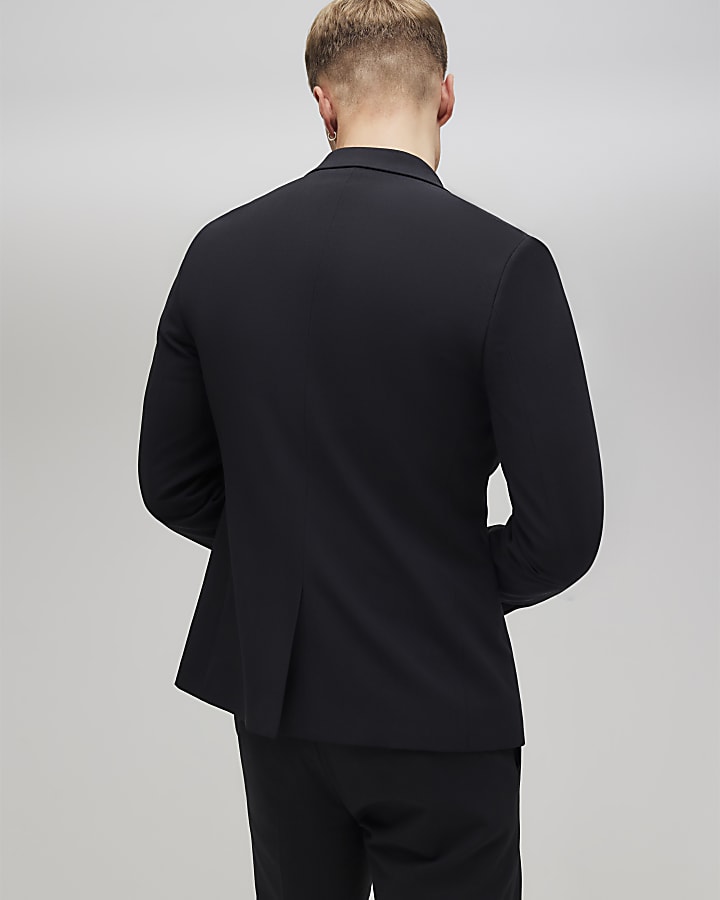 Black Skinny Fit Suit Jacket