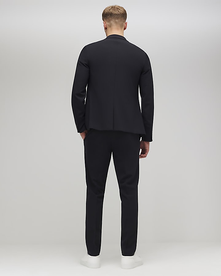 Black Skinny Fit Suit Trousers