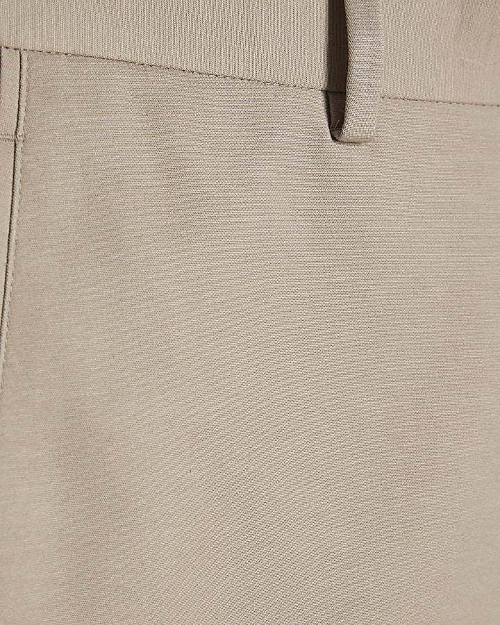 Beige Slim Fit Chinos