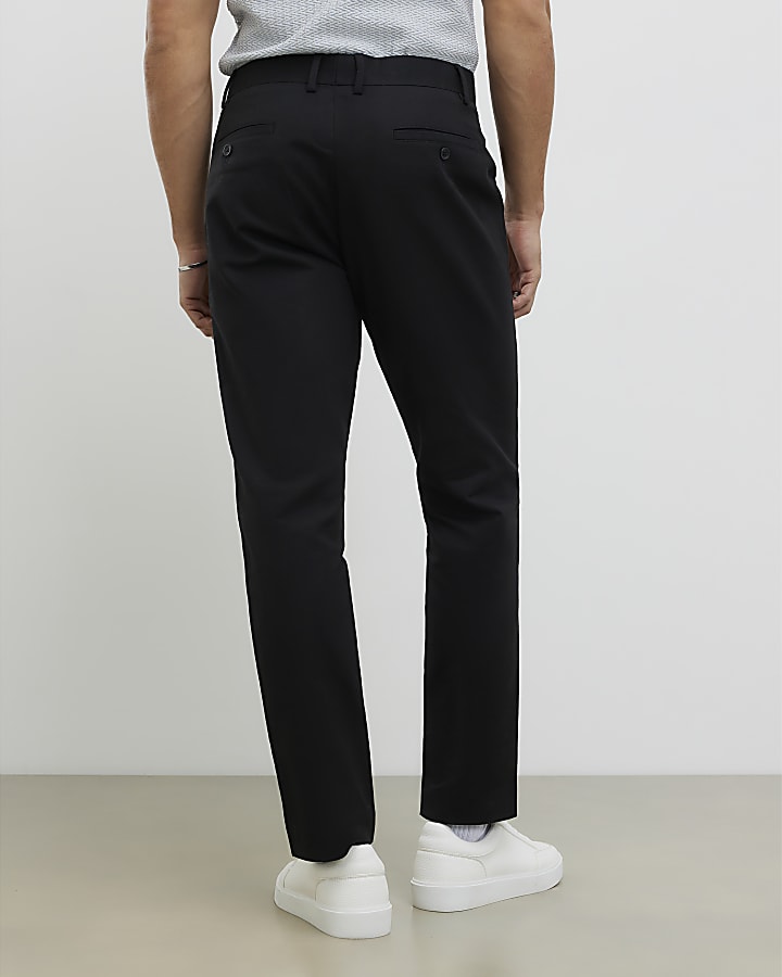 Black Slim Fit Chinos