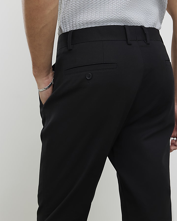 Black Slim Fit Chinos