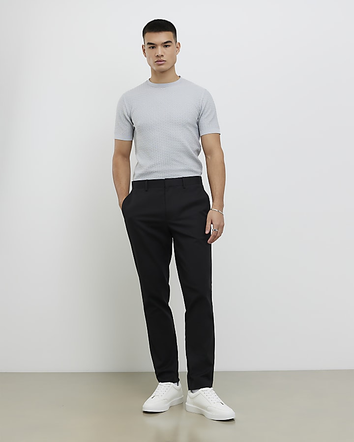 Black Slim Fit Chinos