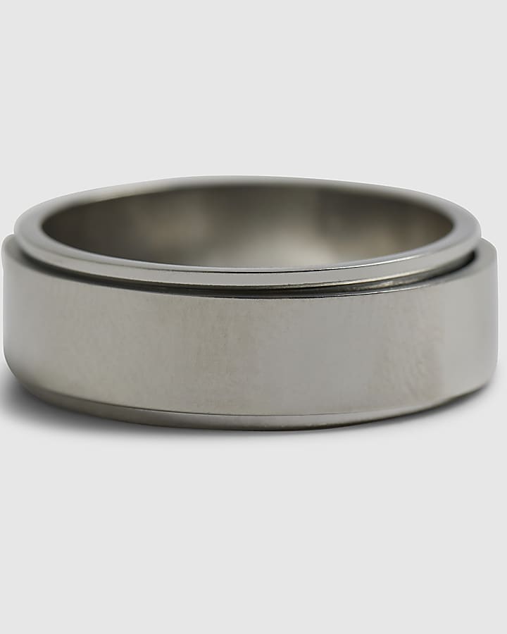 Silver Steel Spinner Rings