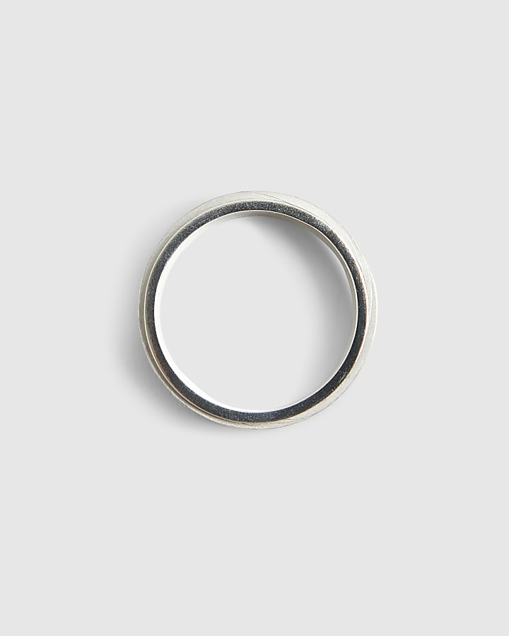 Silver Steel Spinner Rings